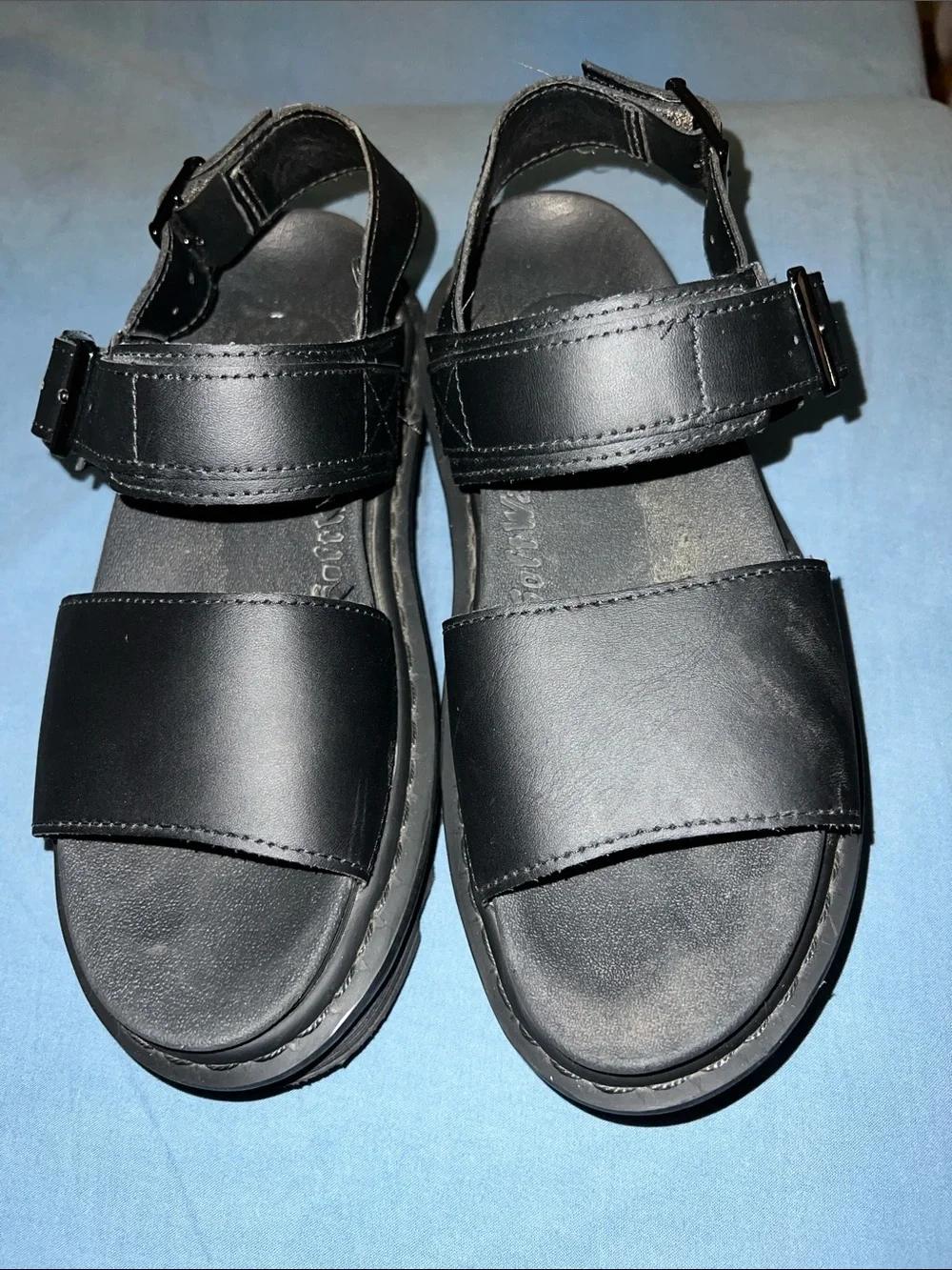 Doc Martens Platform Black Sandal Women’s 7